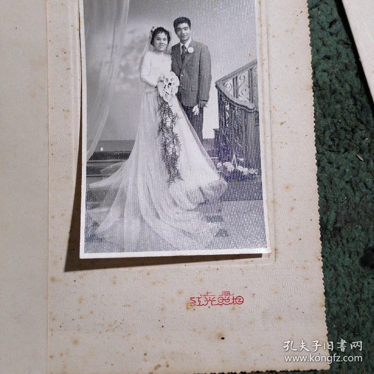 七八十年代婚纱照 3张 (上海长影照相)(上海红光照相)(上海蝶来照相)