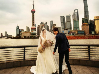 上海小众婚纱摄影外景地推荐 夜景下的浪漫之选
